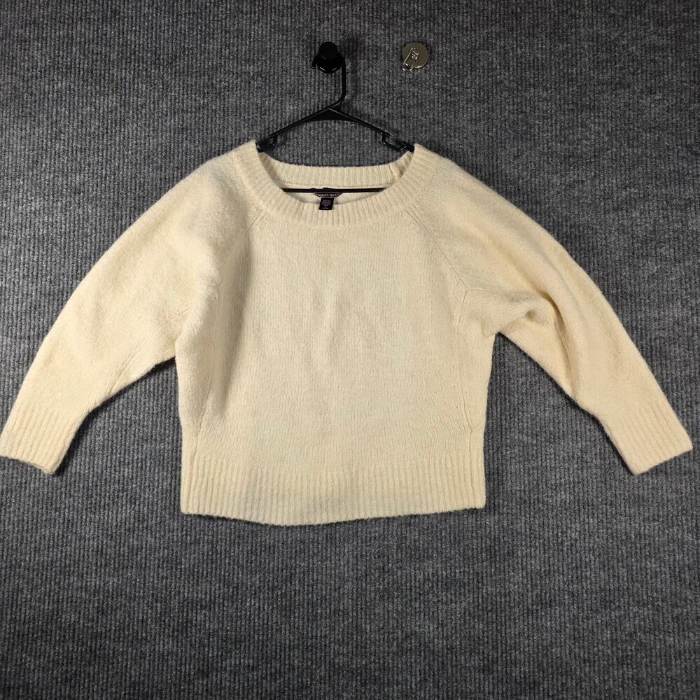 Victoria’s Secret Cream Soft Knit Cropped Sweater Women’s M‎ Cozy